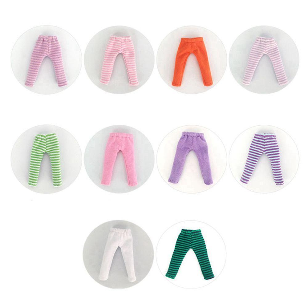 for ob11 obitsu11 1/12 bjd Dolls Doll Long Pants Doll Clothes Fashion Doll Pants Striped Trousers