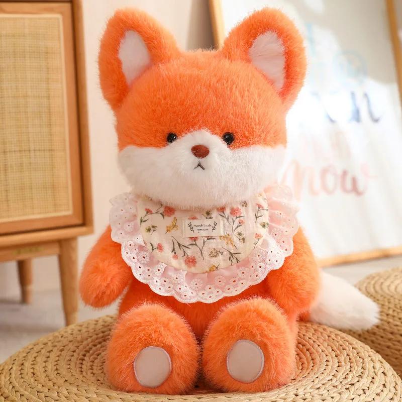 45cm Cute Fox Cat Rabbit Bear Plush Toys Soft Lovely Animals Stuffed Dolls Grasping Doll for Children's Birthday Holiday Gift