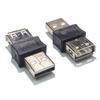 2 шт. USB 2.0 Конвертеры-переходники для изменения пола Металлическая конструкция Поддерживает зарядку 5 В Для офиса и дома