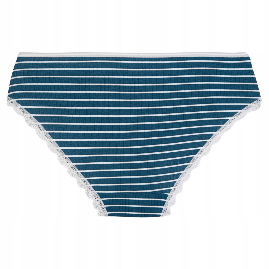 3X Women' Cotton Bikini Briefs Striped Multicolor Comfortable Moraj Mix Color