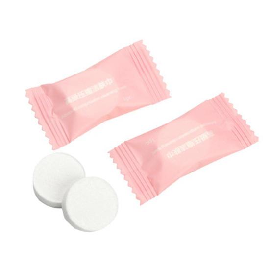 50 шт./пакет Очищающие салфетки Расширяемые Приятные на ощупь Полиэстер Одноразовые Спрессованные Салфетки для рук Салфетки для лица Принадлежности для туалетной комнаты