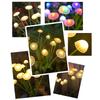 1/2/3/4PCS LED Solar Outdoor Jellyfish Swaying Lights Waterproof Garden RGB Mushroom Lawns Lamp for Patio Yard Garden Decoration