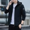 Spring and Autumn New Men's Hooded Jacket Slim Top Casual Versatile Youth Thin Jacket Men's