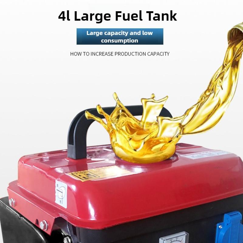 650W 220V Low Noise Mini Fixed Frequency Generator Household Small Portable Gasoline Generator