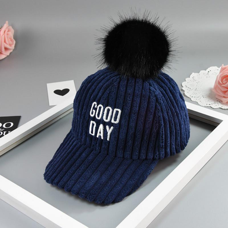 Baseball 27y Kids Cap Children Hat For Girl Embroidery Corduroy Children Adjustable Snapback