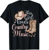 This Girl Loves Country Music Tee Gift Unisex T-Shirt