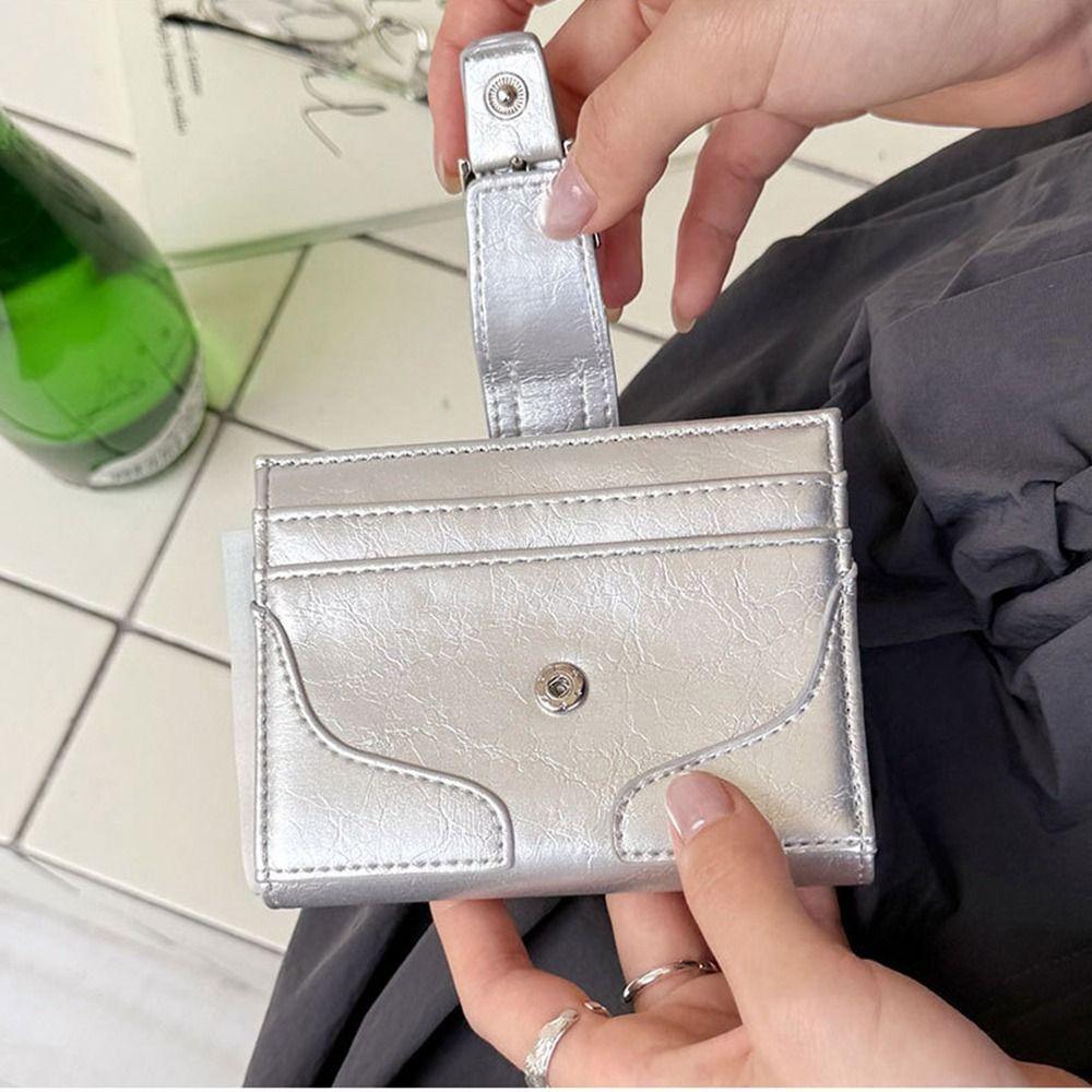 Purse Women Short Wallet Korean Style Coin Pouch Retro Card Bag Card Storage Bag