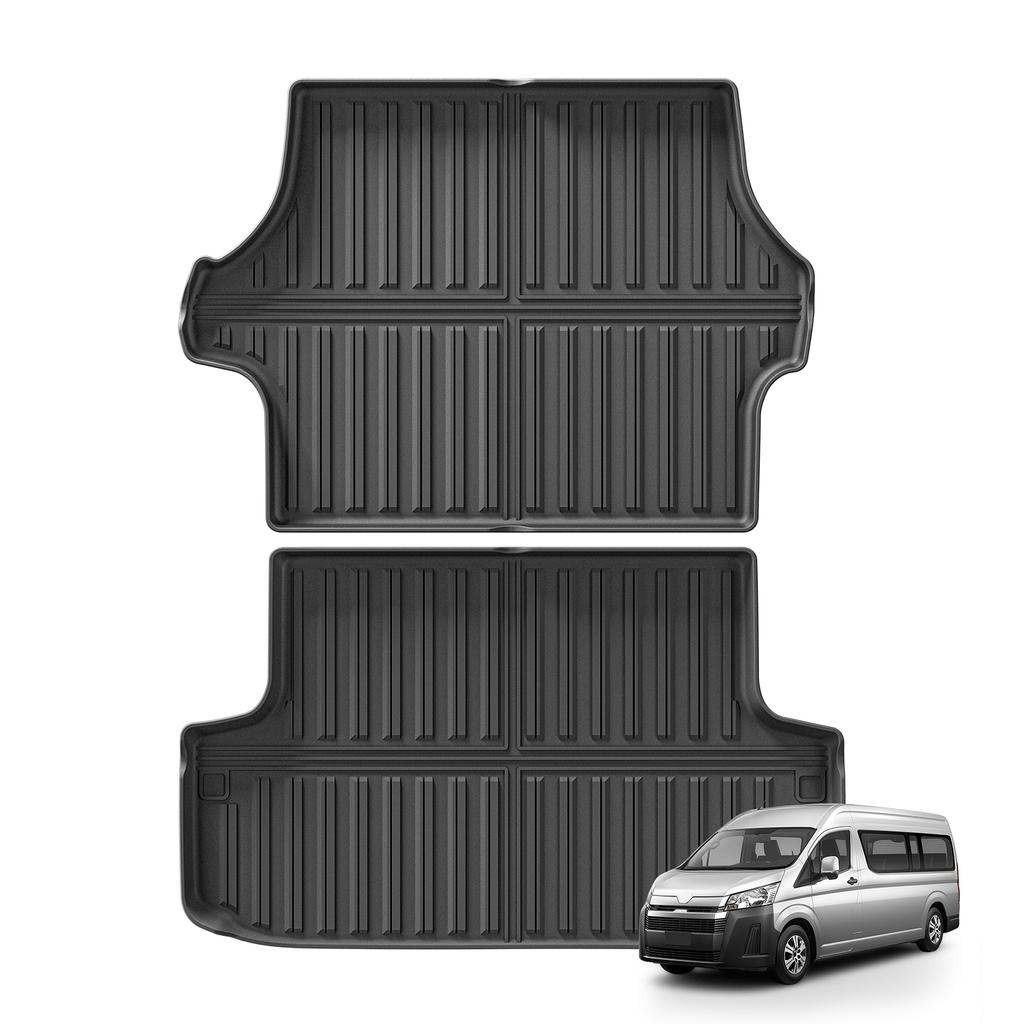 Smabee for Toyota Hiace 200 Series 2004-2024 Fuel Car Cargo Liner Trunk Pad TPE 3D Waterproof Accessories BLACK