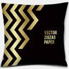 Black Geometric Printing Pillowcase Home Decoration Car Sofa Cushion Cover