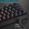 Y-FRUITFUL K33 61 Keys Type C Hot Swappable Mechanical Gaming Keyboard with RGB Light