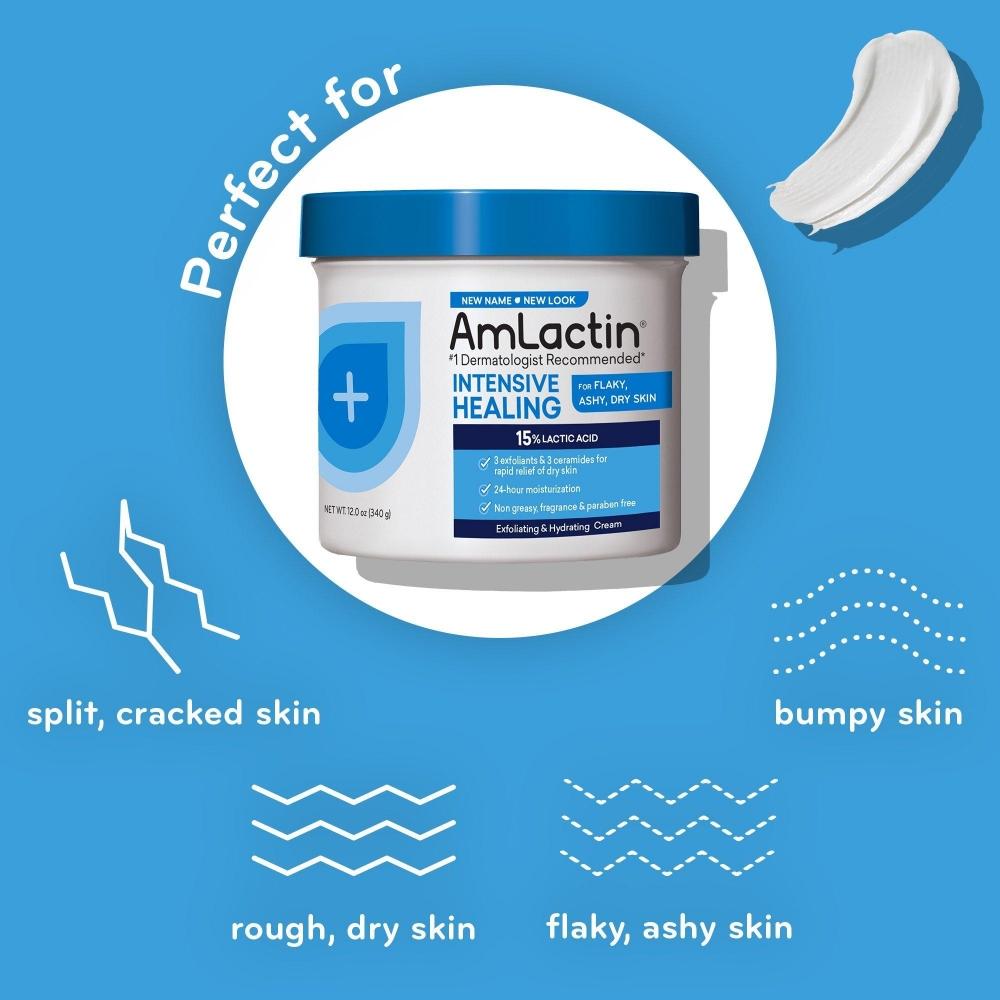 Интенсивный лечебный крем Amlactin с 15 молочными кислотами AHA 12,0 унций