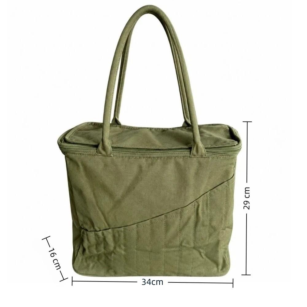 7 Yarn Holes Sewing Tool Storage Bag Multiple Pockets Crochet Accessory Handbag For Crochet Lovers