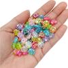 Exquisit AB Transparent Colorful for DIY Jewelry Making Plum 40 Pcs Loose Beads Acrylic Flower Beads 10mm Necklace Bracelet Manual Accessories