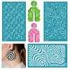 Clay Stencils Flower Style Non-Adhesive Silk Screen Printing Stencils Reusable Mesh-Stencils Transfer for Earring Making