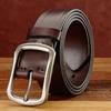 Мужской кожаный ремень ручной работы в стиле ретро, повседневный, первый слой, чистая воловья кожа, пряжка из сплава, индивидуальный кожаный ремень для джинсов