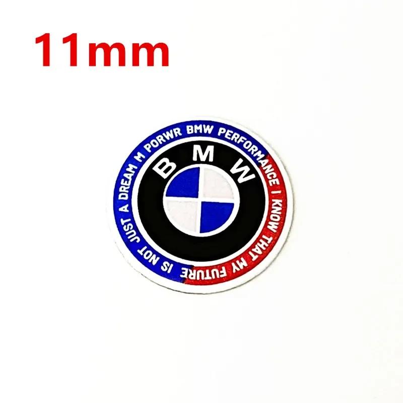 For BMW M X3 X5 X6  5 Pcs 11mm 14mm Car Key Emblem Sticker Logo Badge Decal For E34 E38 E39 E46 E60 E61 F90 E91 E92 F07 F10 F30