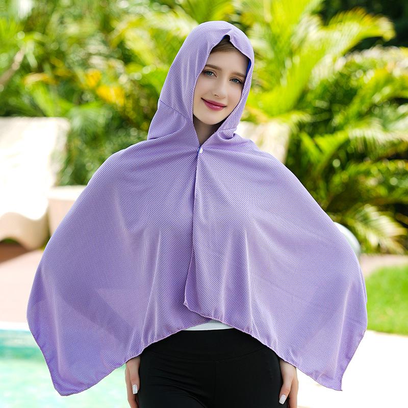 Cooling Quick-Dry Beach Shawl: Diving, Sun Protection, Summer Cycling, Quick-Drying Cape.