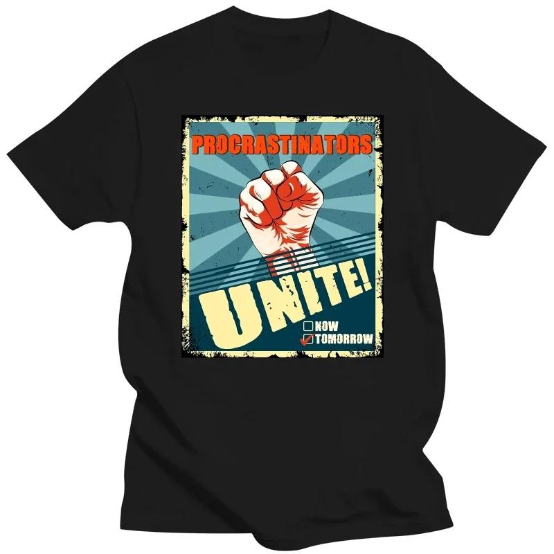 Procrastinators Unite Tomorrow T Shirt Funny Introverted Autistic Humor Tee Tops Casual 100% Cotton Summer Soft T-shirts