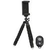 Flexible Sponge Tripod with Wireless Remote Control Phone Clip Holder Adjustable Selfie Stick Tripod
