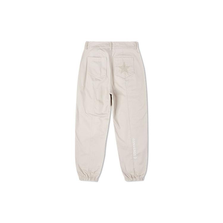 Converse Cargo Pants Women's Khaki Beige Moderate Cuffed Pants 10023514-A03