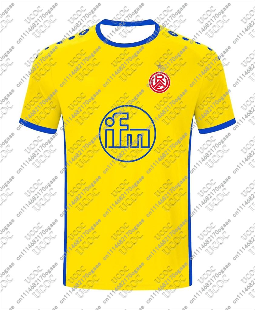 26‑27 Unisex Germany Adult Male Breathable Football Jersey Home Game Sport R‑Rot‑Weiss Essen Quick‑drying Top Tee
