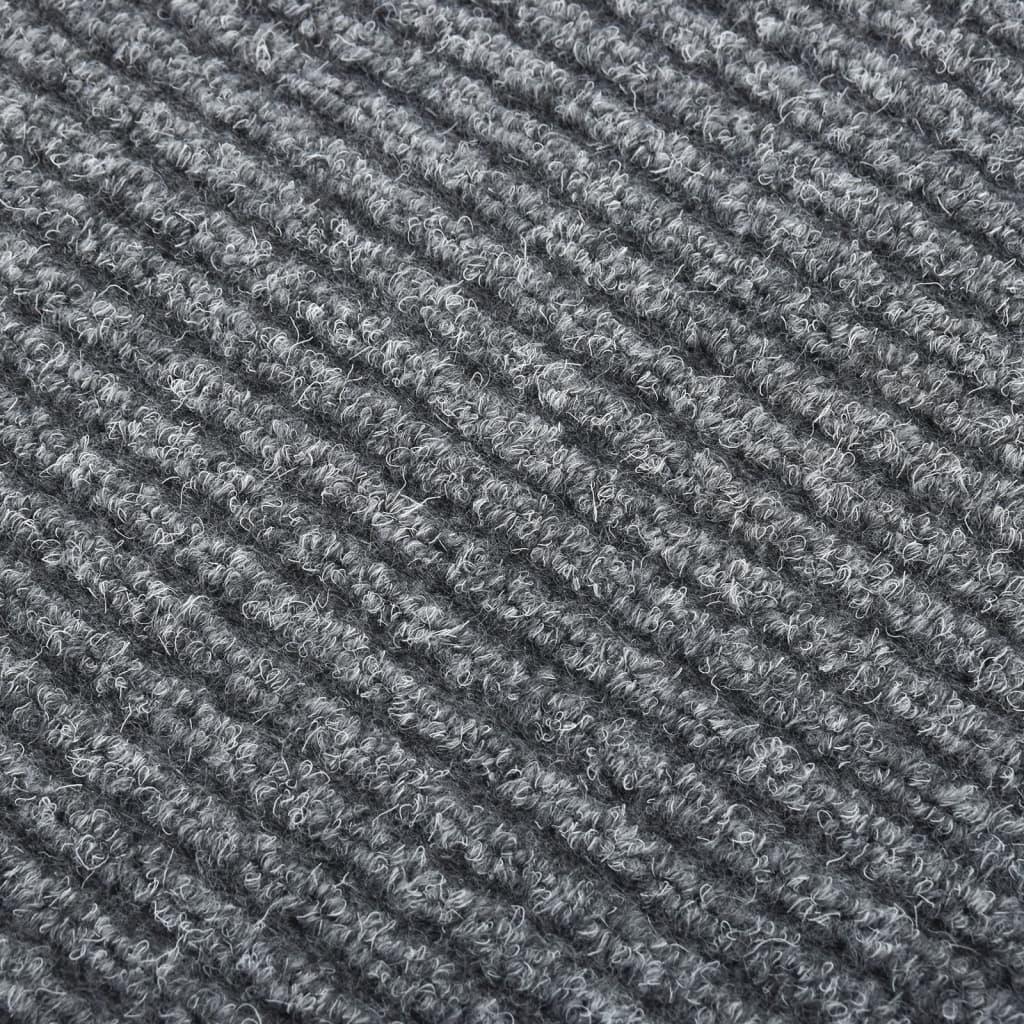 vidaXL Schmutzfangläufer 100x100 cm Grau