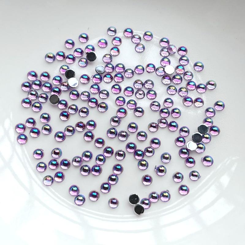 200 шт. красивые 3 мм смешанные полукруглые стразы для ногтей «сделай сам», декоративные аксессуары для изготовления ювелирных изделий
