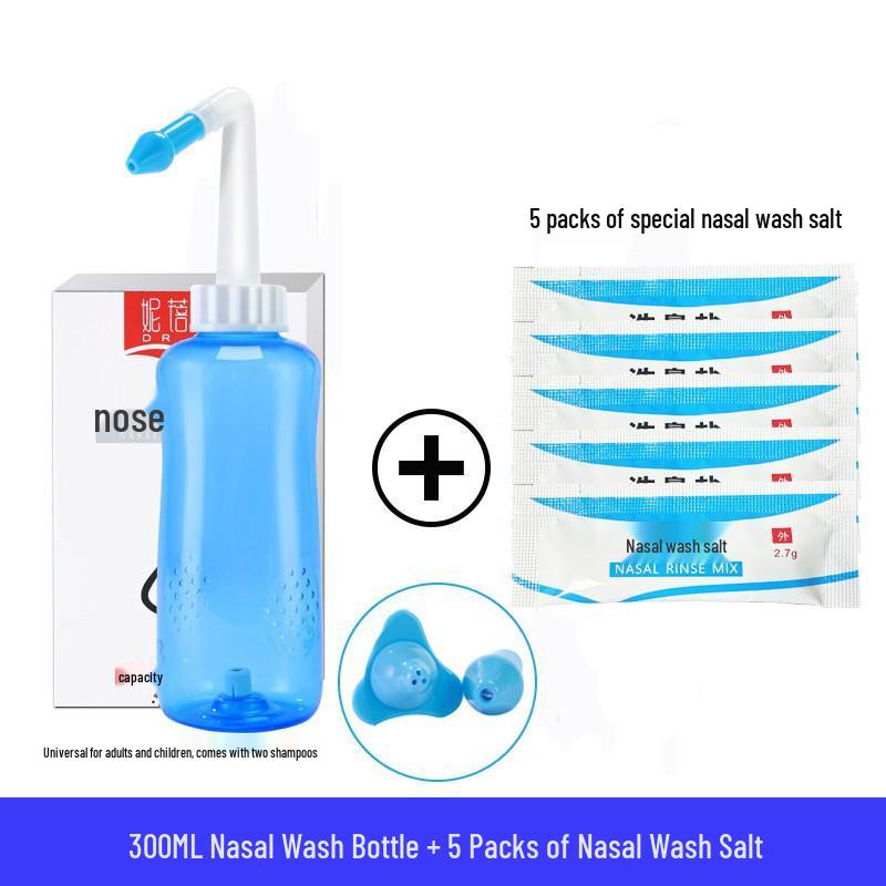 Nasal Irrigator Device: Adult & Child Saline Spray for Home Use