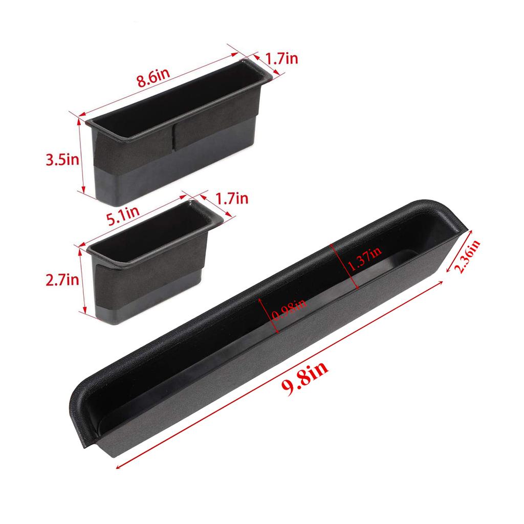 Car Door Inner Armrest Storage Box GrabTray Passenger Grab Tray Organizer for Jeep Wrangler JK 2007-2010 Interior Accessories