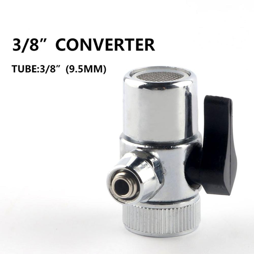 Pipe Switching 3/8“ Zinc Zinc Alloy Faucet Fittings Diverter Single-cut Valve Adapter Tube Connector
