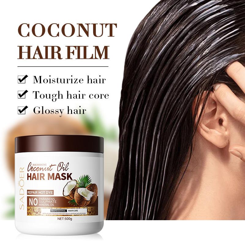 Hair Conditioner Coconut Moisturizing Hair Mask Hairstyle Improves Frizz and Repairs