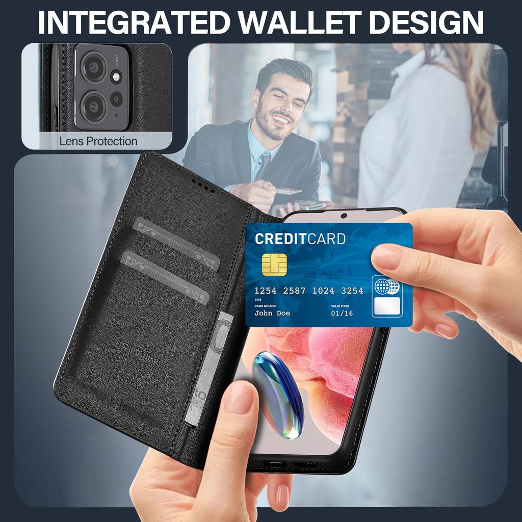 Деловой откидной кожаный чехол для Xiaomi Redmi Note 14 Pro 4G 5G Магнитный чехол-кошелек для телефона для Redmi Note 13 12 11 Pro