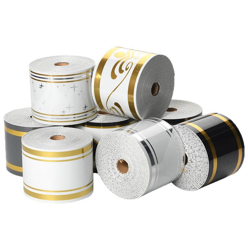 Самоклеящийся рулон настенных стикеров 10 см x 5 м: Плиточный плинтус и угловое оформление