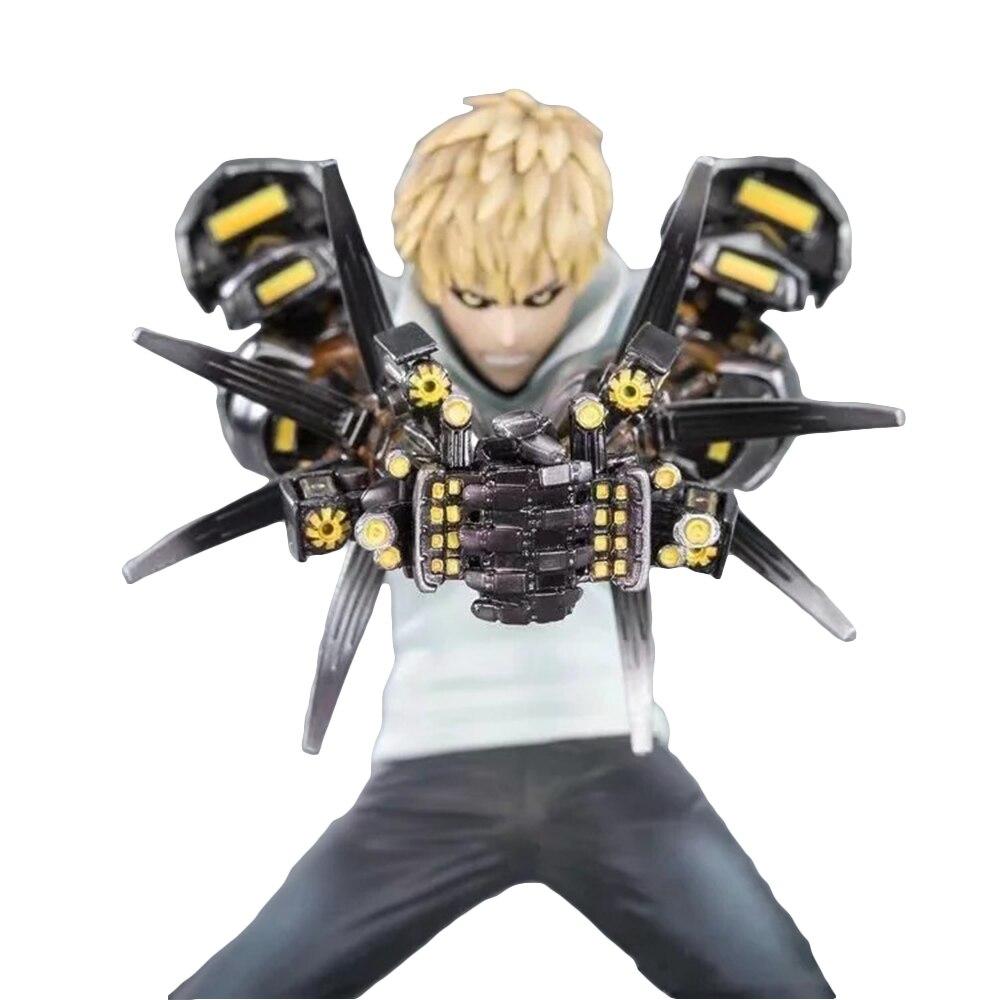 One Punch Man Genos Toys Pvc 15cm Movable Action Figure Figma Model Pvc Anime Archetype Movie Saitama Doll Collectible Gift Kids