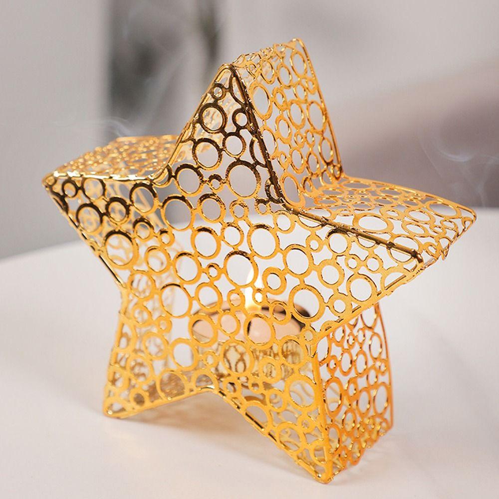 Middle Eastern Star Candle Holder Handhold Candle Stand Holders for Candlesticks  Desktop Ornament