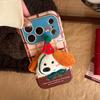 Plush Animal Doll Compatible with 17 Pro Max Phone Case Apple iPhone 16 3D 17 Leather 13 Soft Case 15
