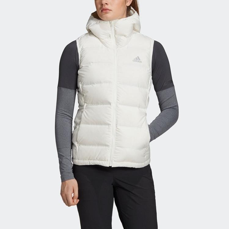 Adidas Outdoor Sports Down Vest Women Vests Bright-White DW9277