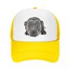 Punk Staffordshire Bull Terrier Baseball Cap WoUnisex Unisex Breathable Trucker Hat Outdoor Snapback Hats Summer Caps