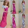 Sexy Long Dress Clothes For Barbie Doll Outfits One Shoulder Vestido Formal Party Dresses For 1/6 BJD Dolls Accessories Kid Toy
