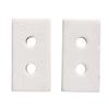 2Pcs 8 Hole 2W8H High Temperature Resistant Ceramic Terminal Block 15A 250V