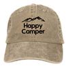 Camper Camping Multicolor Hat Peaked Women's Cap Black Mountain Personalized Visor Protection Hats