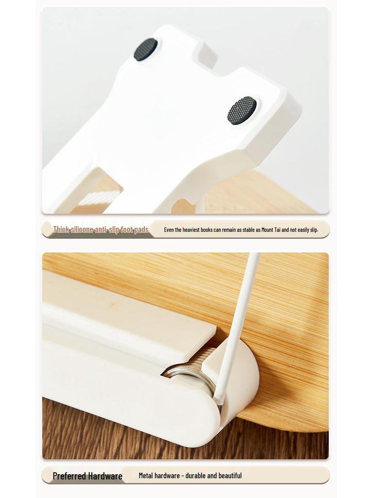 Детская регулируемая подставка для чтения - Складной держатель для книг из массива дерева с регулировкой высоты