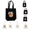 Diy Embroidery Material Kit Cartoon Animal Pattern Water-soluble Printing Canvas Bag With Hoop