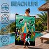 Adventure In The City Beach Towel, Microfiber Beach Towel, Perfect For Pool, Beach, Travel, Home Decor Beach Party Fan gifts