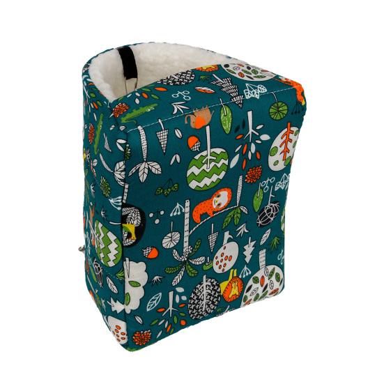 Гнездо для хомяка, висит, толстое, большое, пространство, защита, среда обитания, сохраняет тепло, плюшевое, мягкое, красочное