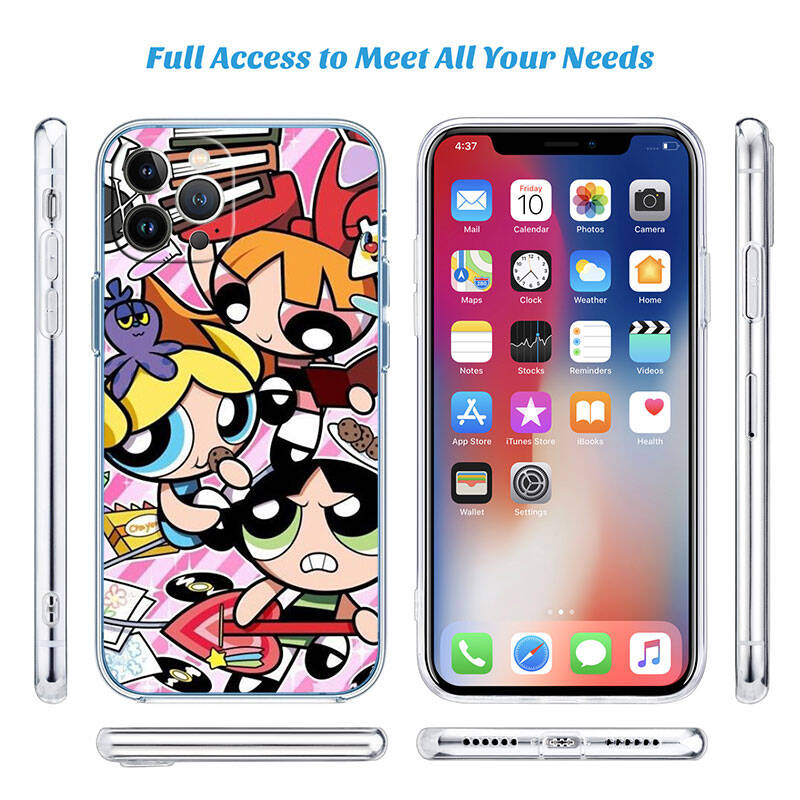 RT20 Powerpuff Girls Case for Motorola E7 G6 G7 G8 G9 Plus Power Play G10 G20 G04 E30 E40 E22 E20 E13 E15 G22 G23 G05 G75 G35 G55