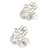 [M7192] - Silver Earrings 'Fatma'