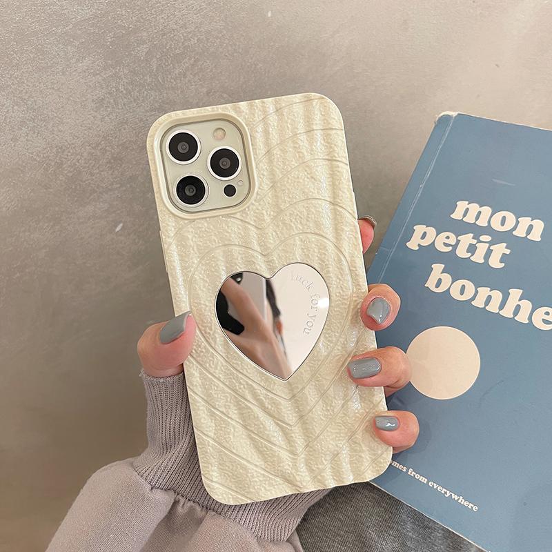 Роскошный чехол для телефона с 3d сердцем и пульсацией воды для Iphone 14 13 12 11 Pro Max Xs X Xr Love Mirror, мягкий силиконовый противоударный чехол