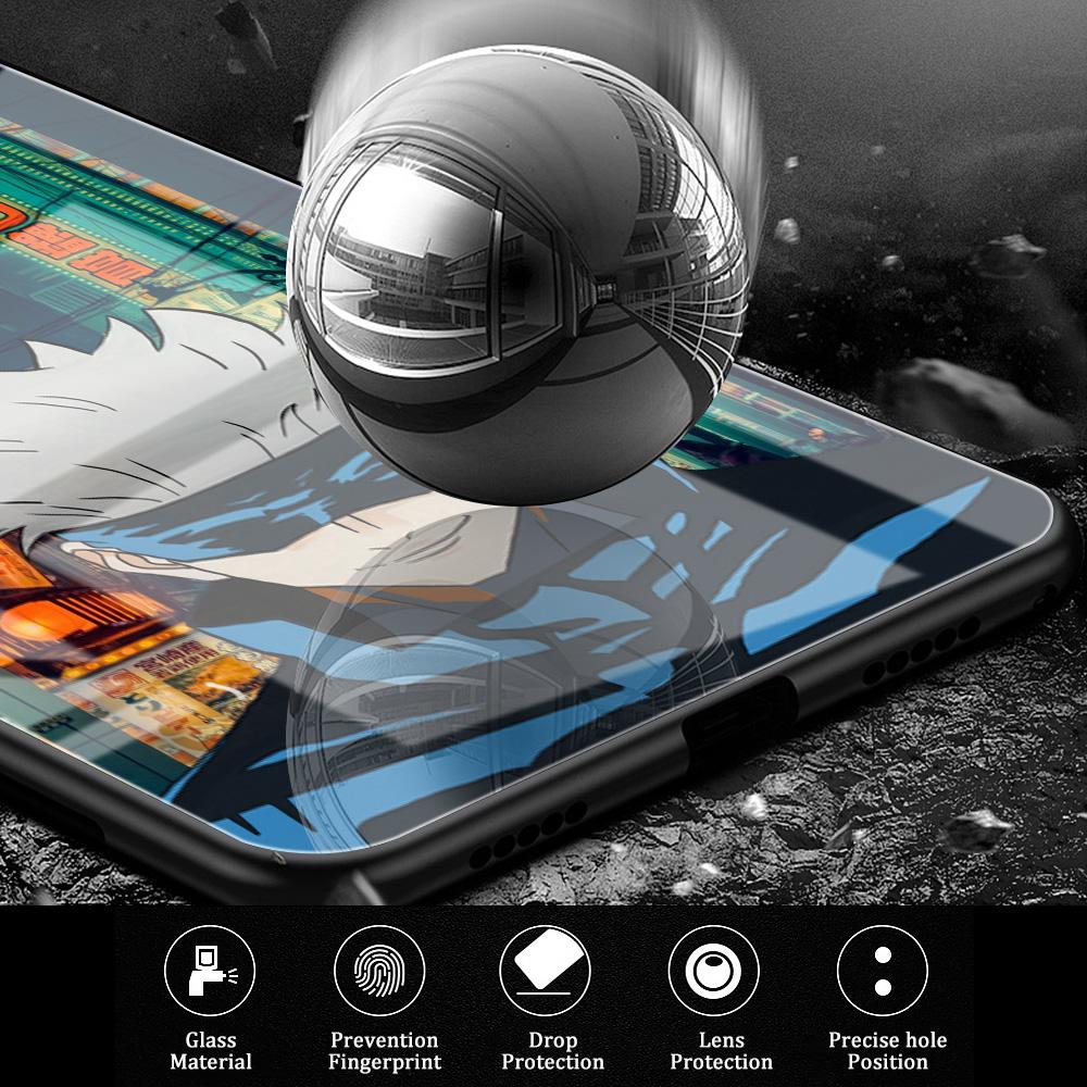 Чехол из закаленного стекла для Samsung Galaxy S21 Ultra S20 FE S10 Plus Note 20 10 Lite S9 S8 9 S10e, чехол для телефона в стиле аниме Jujutsu Kaisen