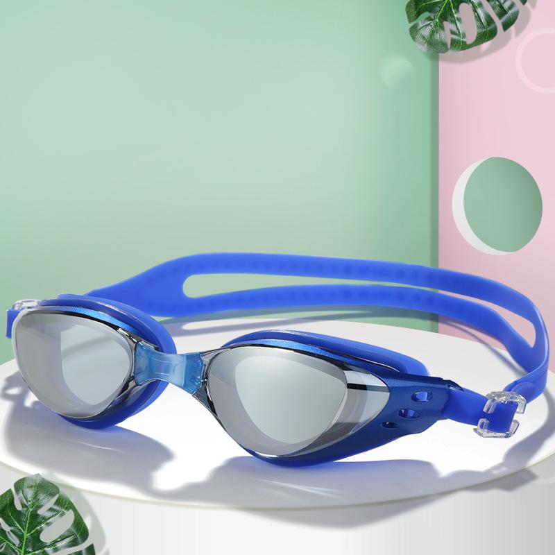 Plating Myopia Swim Goggles Professional Waterproof Anti Fog UV Shield Eyewear Swimming Pool Water Sports Glasses for Men Women